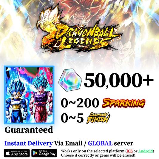 Dragon Ball Legends Super Saiyan God SS Evolved & Super Saiyan God SS Kaioken Vegeta & Goku Starter Account [iOS/Android]