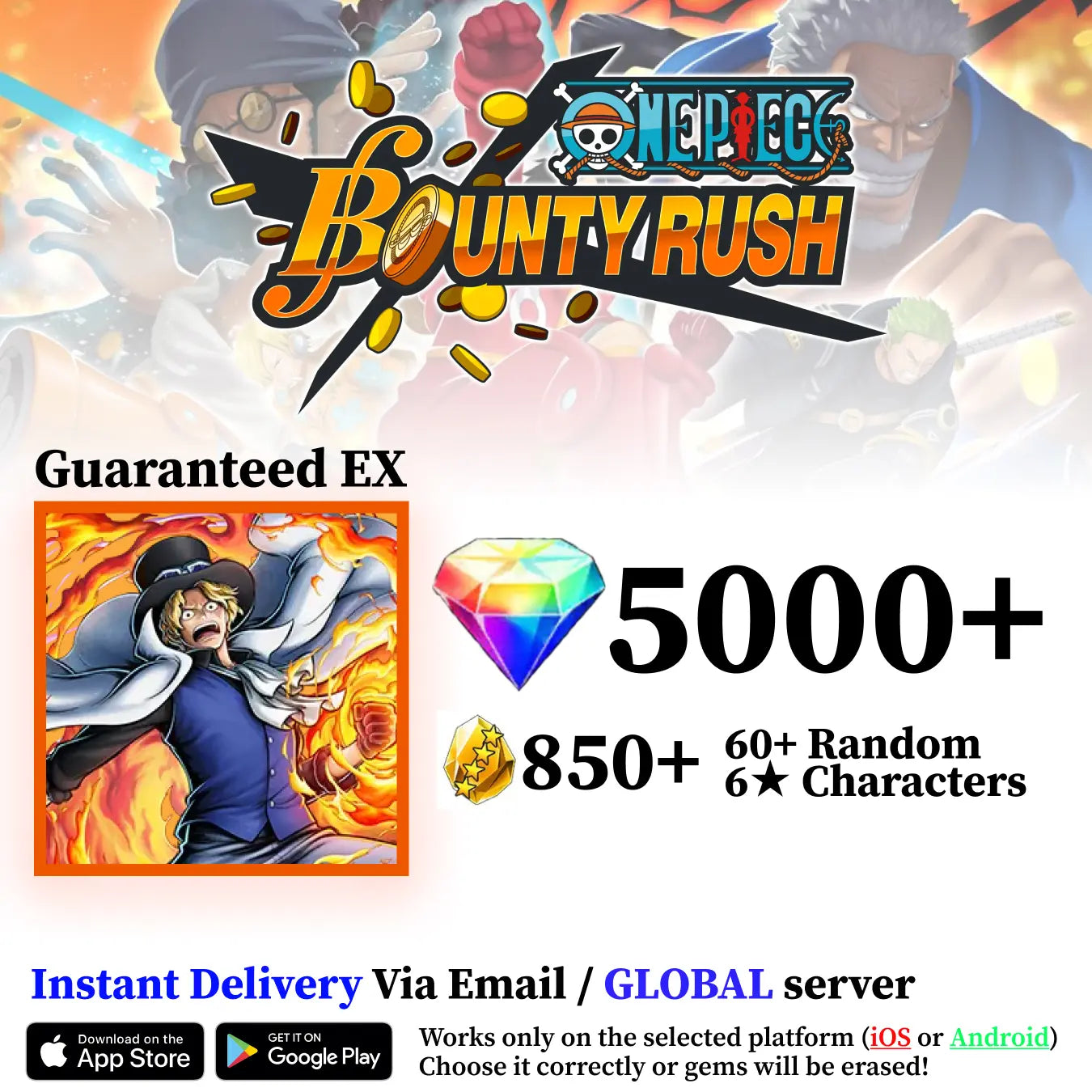 Sabo OPBR Starter Reroll Account [Global]