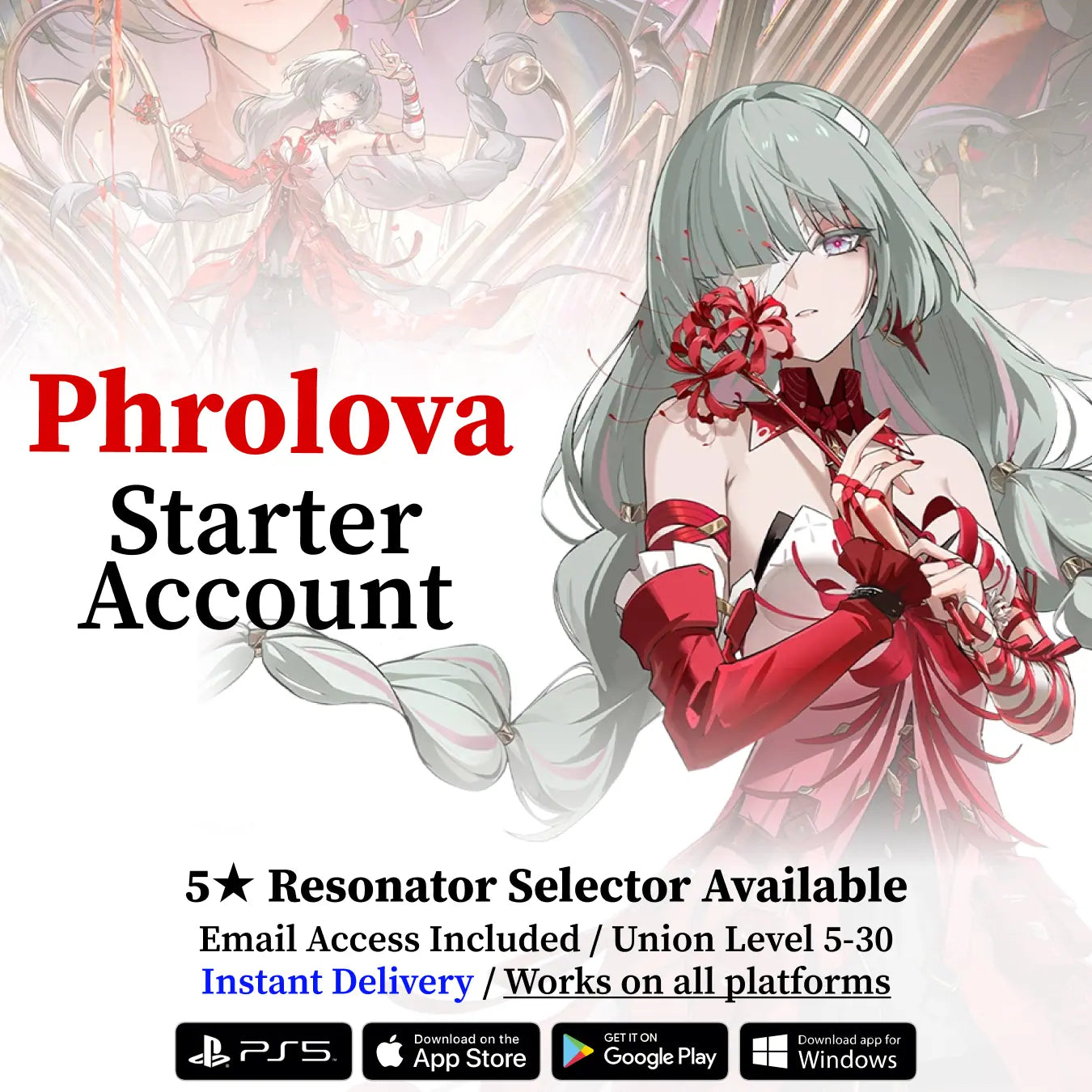 Wuthering Waves Phrolova Starter Reroll Account