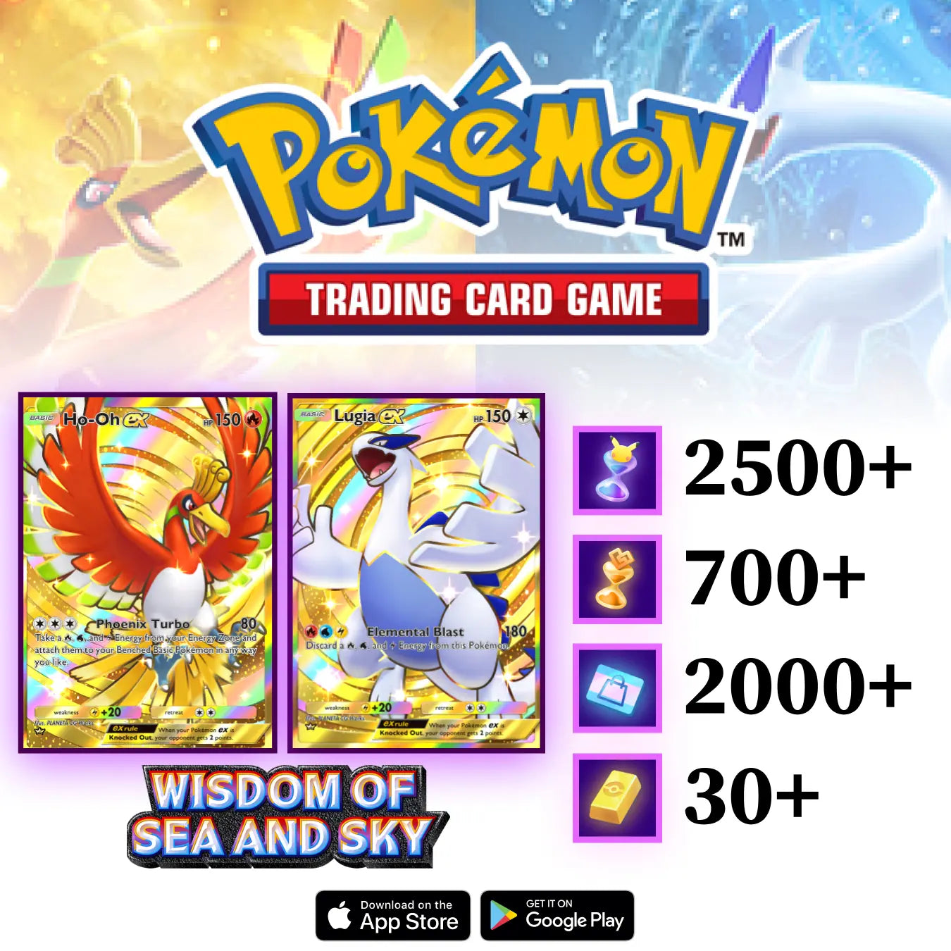 Wisdom of Sea and Sky (A4) Accounts Pokémon TCG Pocket