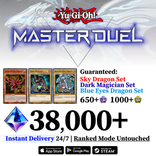 Yu-Gi-Oh! Master Duel Starter Account with White Dragon, Sky Dragon and Dark Magician [Global]